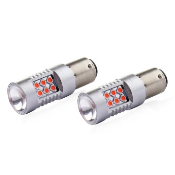 ROOD - BAY15D - CANBUS - LED - 24SMD - 3030 - 12 / 24V - front