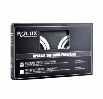 Inbouw 2x LED spot GU10 aluminium rechthoek armatuur - geborsteld zwart/zilver