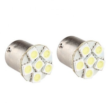 BAY15D LED 6-SMD 5050 lamp 12v wit