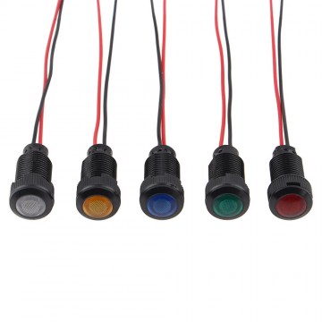Mini LED indicatielampje - Blauw - 12mm - 12/24V