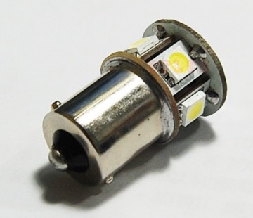 BA15S LED 8-SMD 5050 - 12V LED lamp WIT