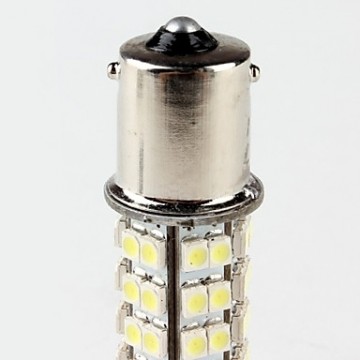BA15S LED 68-SMD 3528 - 12V LED lamp WIT