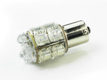 BA15S LED 13-SMD FLUX - 12V LED lamp WIT