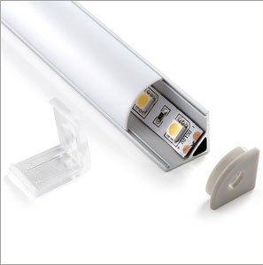 1 meter - hoek - LED profiel - aluminium