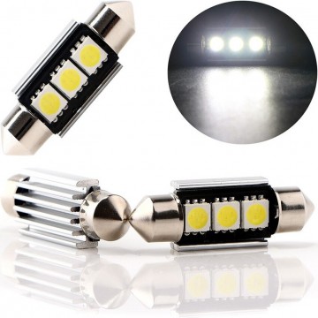 Dome - 41mm LED - CANBUS - 3SMD - 5050 - Per stuk - Wit