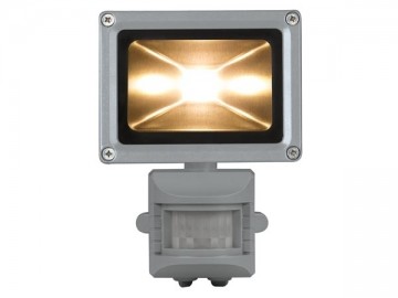 10W LED / PIR schijnwerper Warm Wit