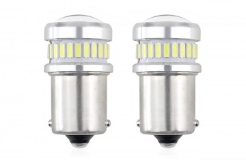 CANBUS - BA15S - 30SMD + lens - 12/24V - 2 stuks