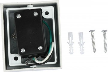 Wandlamp armatuur wit - Rond - GU10 fitting - 35W - IP44