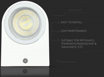 Wandlamp armatuur wit - Rond - GU10 fitting - 35W - IP44