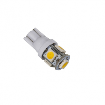 T10 - 12V - 5 SMD - 5050 - Warm wit