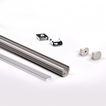 1 meter - rond - LED Profiel- aluminium