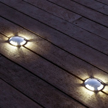 3x LED tuinpad spot - 12V - 3 watt - 36mm - complete set10