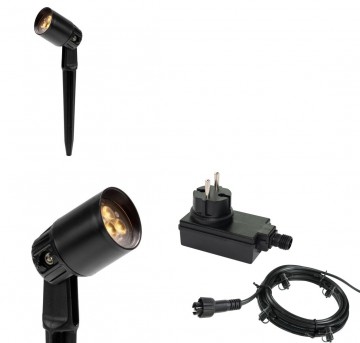 1x LED tuin lamp - 12V - 2 watt - basic - complete set