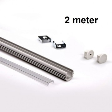 2 meter - rond - LED Profiel - aluminium