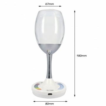 RGB/W tafellamp design LED wijn glas