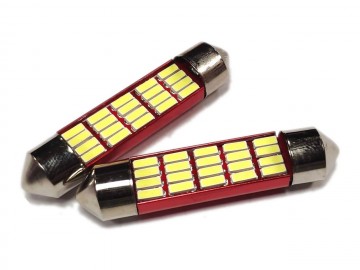 41MM LED - Canbus - 20SMD - 4014 - 12V / 24V - 2 stuks