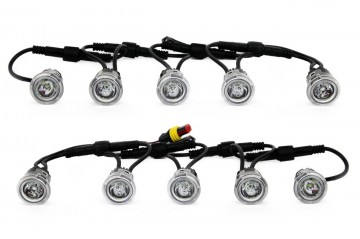 Dagrijverlichtingsset - 10 LEDs - 900 Lumen - Neutraal wit