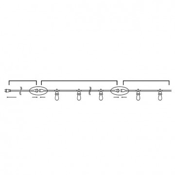 Led prikkabel - 40 lampen - 20 meter lichtsnoer - Waterdicht - 220 Volt