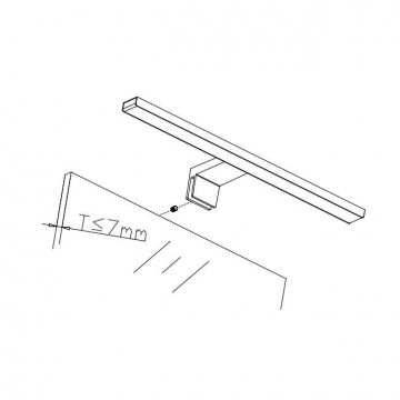 LED spiegelverlichting - Neutraal wit - 230V - 60cm