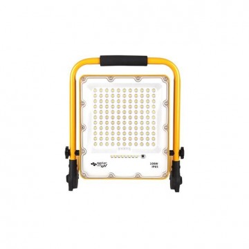 100W LED schijnwerper - Oplaadbaar - 17000 Lumen - IP65 - Neutraal wit