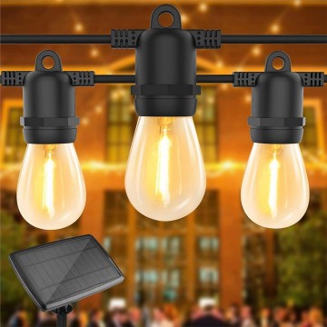 LED solar prikkabel - 10 lampen - 10 meter - IP44LED solar prikkabel - 10 lampen - 10 meter - Zonnepaneel