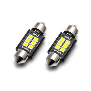 Dome - 41MM LED - CANBUS - 6SMD - Warm wit - 12V - Per stuk