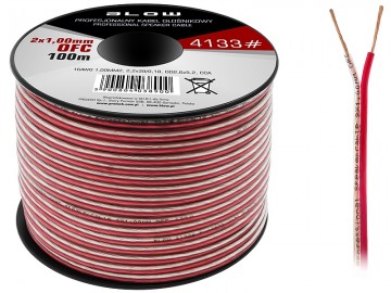 kabel 2 x 1.00 mm² OFC rol van 100 meter