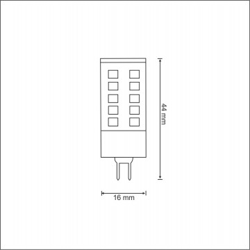 G4 LED Lamp- 3W - warm wit - 260 Lumen