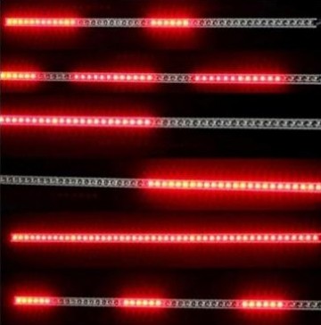 LED strip - EFFECT - 30 cm - Amber - 12v - knight rider