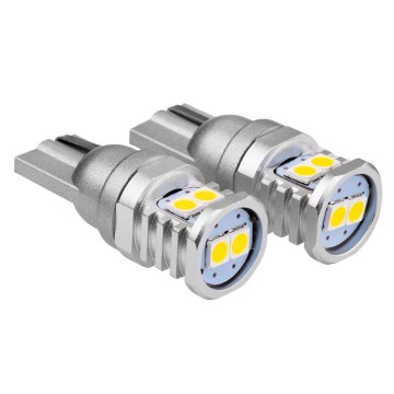 T10 LED - 3030 - CANBUS - 6 SMD - 12/24V - Wit - 2 stuks