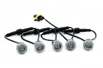 Dagrijverlichtingsset - 10 LEDs - 900 Lumen - Neutraal wit