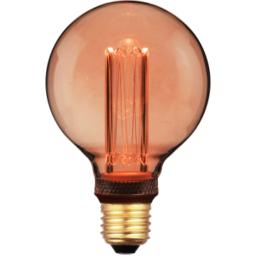 E27 LED filament - G95 - 200 lumen - Extra warm wit - Premium vintage