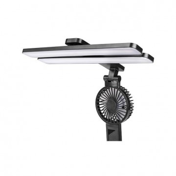 LED dimbare bureaulamp - CCT - Met ventilator en klok