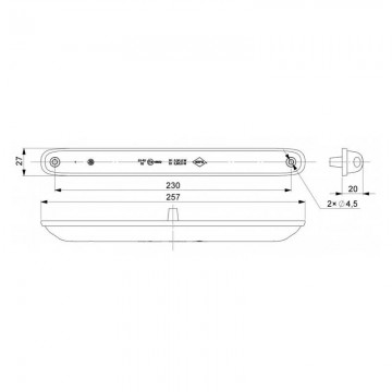 LED achterlicht - remlicht combinatie universeel