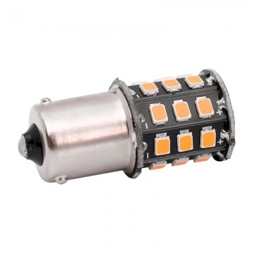 ORANJE - BA15S - LED - 33 SMD - 2835 - 12V