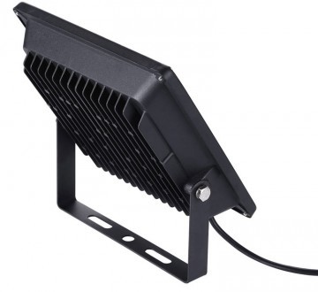 30W LED Schijnwerper Koud Wit IP65 zwarte behuizing PIR slim