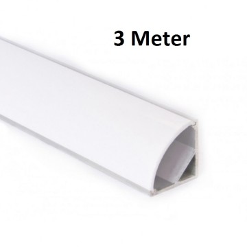 3 meter - hoek - LED profiel - aluminium