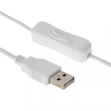 USB ledstrip - WARM WIT - 1 meter - 60L/m - IP65 - 5050 + schakelaar