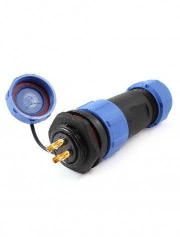 Male + Female - waterdichte kabelverbinder - 4 aderig - IP682