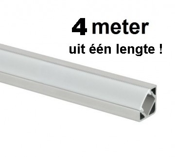 4 meter - 45 graden - LED Profiel - aluminium