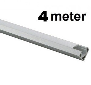 4 meter - 45 graden - LED Profiel - aluminium
