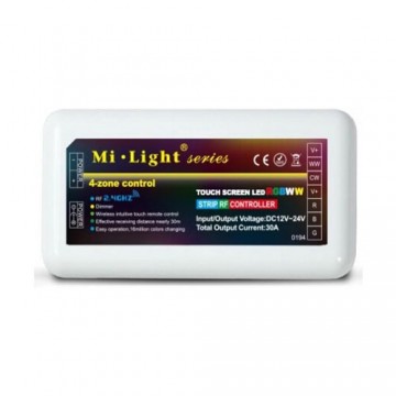 Slimme ontvanger voor ledstrip - 4 groepen - KLEUR + WIT 2