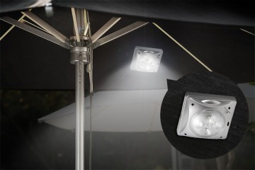 Solar LED parasolverlichting - Met schemersensor - Magnetisch