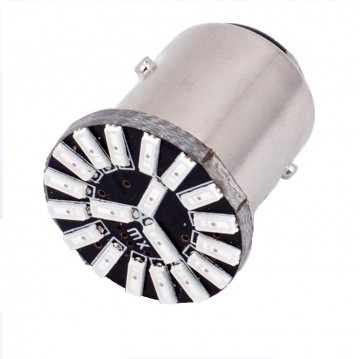 ROOD - BA15S - LED - 18 SMD - 1156 - 12V