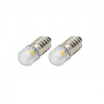 E10 LED lamp - 3V - Koud wit