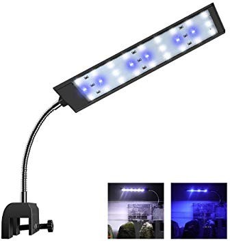 Aquarium LED lamp wit / blauw 18 LEDs