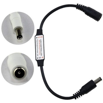 LED RF dimmer - 5 tot 24V - 2,1 x 5,5mm plug - Met afstandsbediening