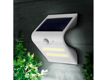 Solar LED Buitenlamp - 0.8 Watt - Schemer + bewegingssensor