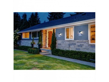 Solar LED Buitenlamp - 0.8 Watt - Schemer + bewegingssensor