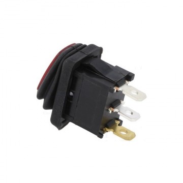 Schakelaar - Rood - 12V - 16A - Verlicht